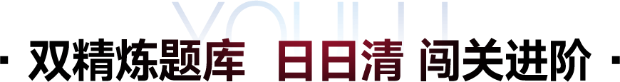· 双精炼题库  日日清 闯关进阶 ·